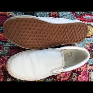 Vans leather slip on 6.5
